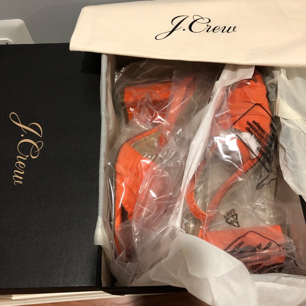 J. Crew Ruffle-strap heels in suede - Picture 2 of 8